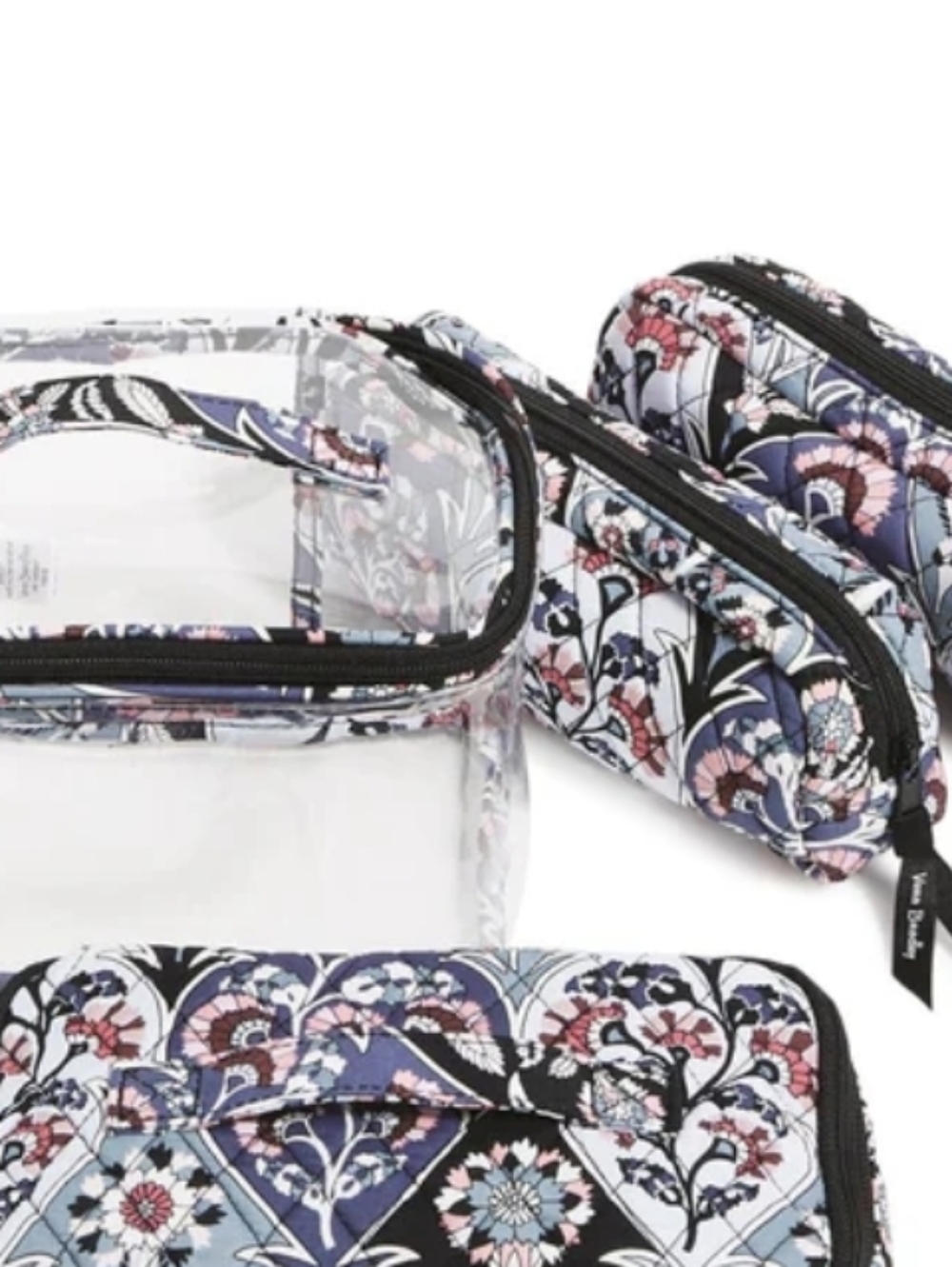 Vera Bradley 4pc Cosmetics Organizer Set In Ornate Blooms NWT - Picture 7 of 14